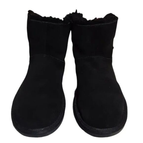 Koolaburra by UGG Koola Purple Stars Mini Youth Black Winter Boots Size 5 - Picture 2 of 8